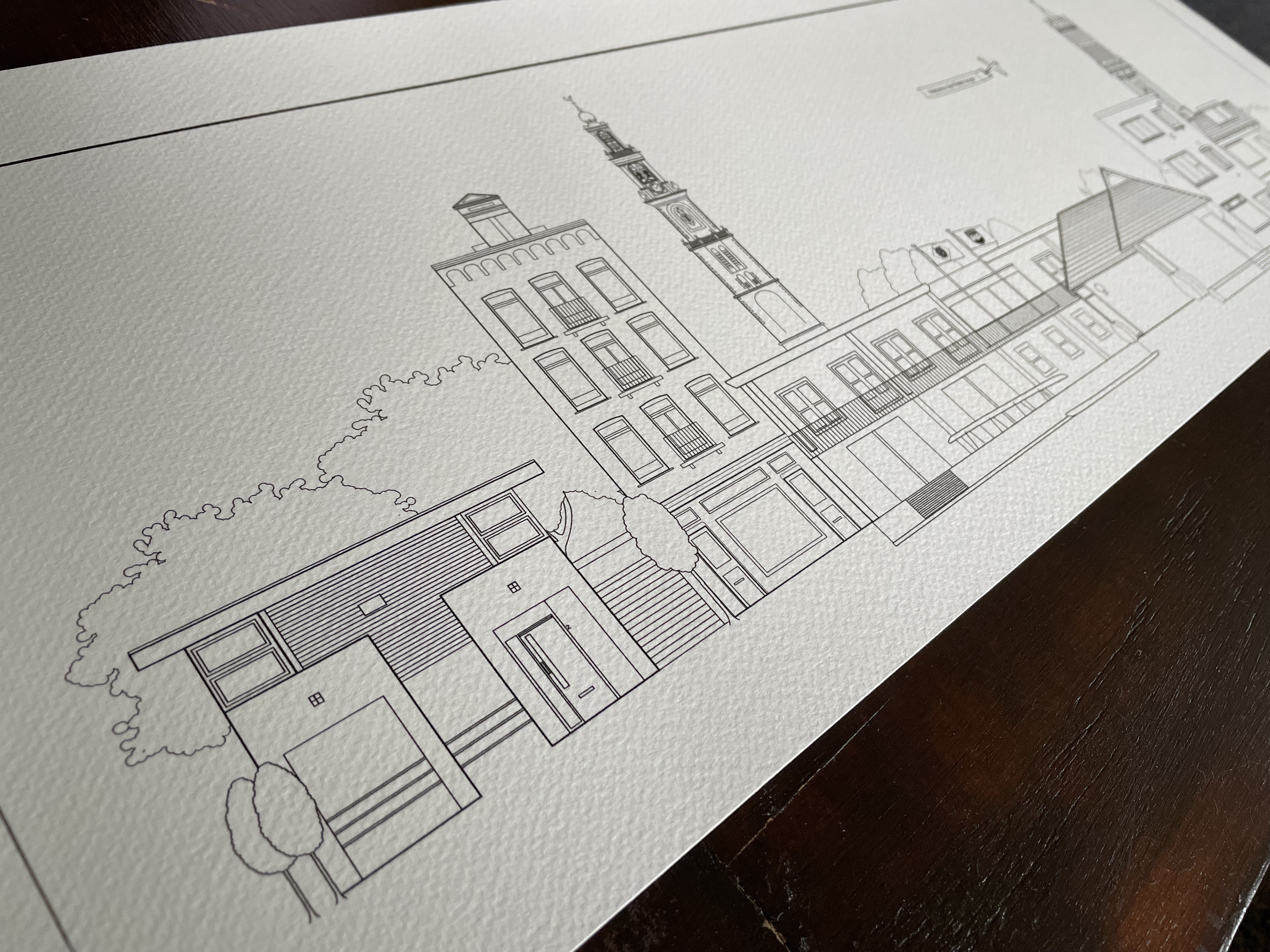 Line, met de hand getekend